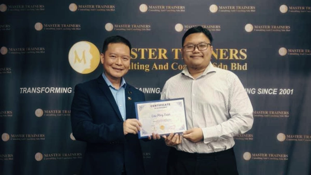Terrence Low TTT certification — HRDC certified trainer Malaysia